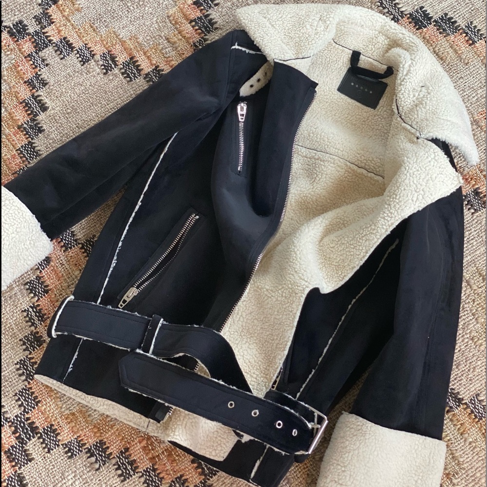 Blank NYC Sherpa Belted Coat